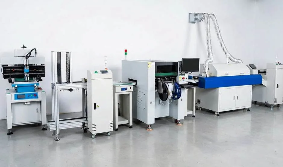 Linia montażu SMD w zakładzie Emertronic